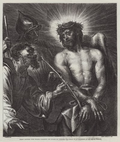 Cristo coronato di spine da Anthony van Dyck